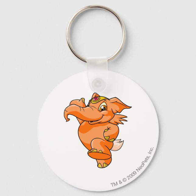 Elephante Orange Key Ring (Front)