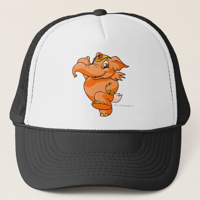Elephante Orange Trucker Hat (Front)