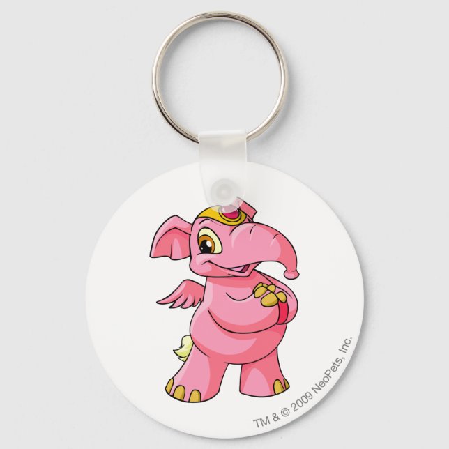 Elephante Pink Key Ring (Front)