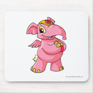 Elephante Pink Mouse Pad