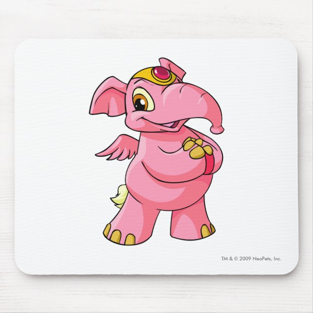 Elephante Pink Mouse Pad (Front)