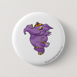 Elephante Purple 6 Cm Round Badge