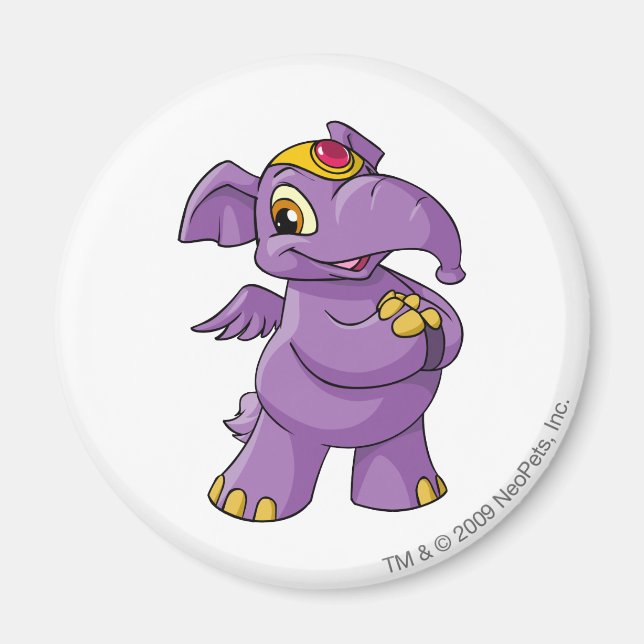 Elephante Purple Magnet (Front)