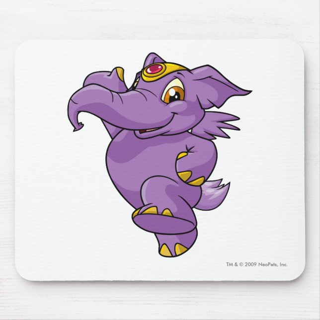 Elephante Purple Mouse Pad (Front)
