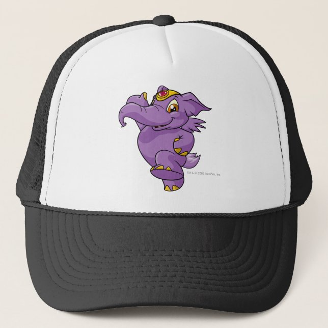 Elephante Purple Trucker Hat (Front)