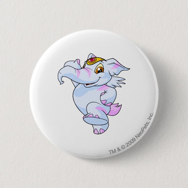 Elephante Striped 6 Cm Round Badge (Front)