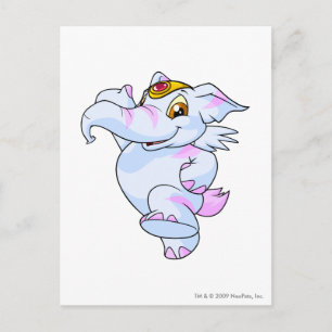 Elephante Striped Postcard