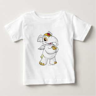 Elephante White Baby T-Shirt