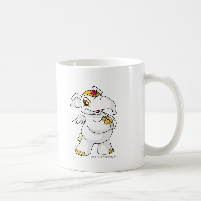 Elephante White Coffee Mug (Right)