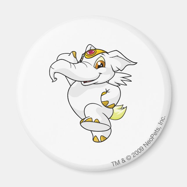Elephante White Magnet (Front)