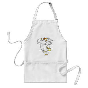 Elephante White Standard Apron