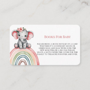 Elephanton a Rainbow Books For Baby Enclosure Card