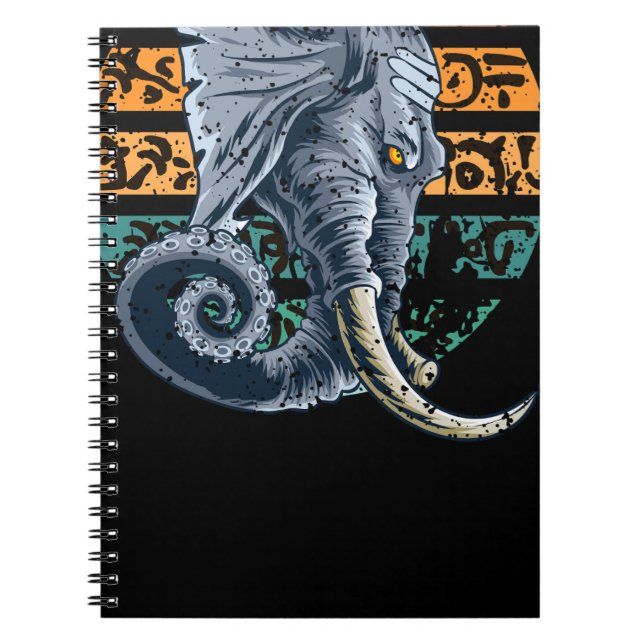 Elephantopus Elephant Tentacle Trunk Lovecraft Notebook (Front)