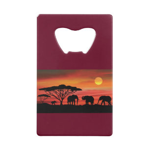 Elephants-and-Sunset-