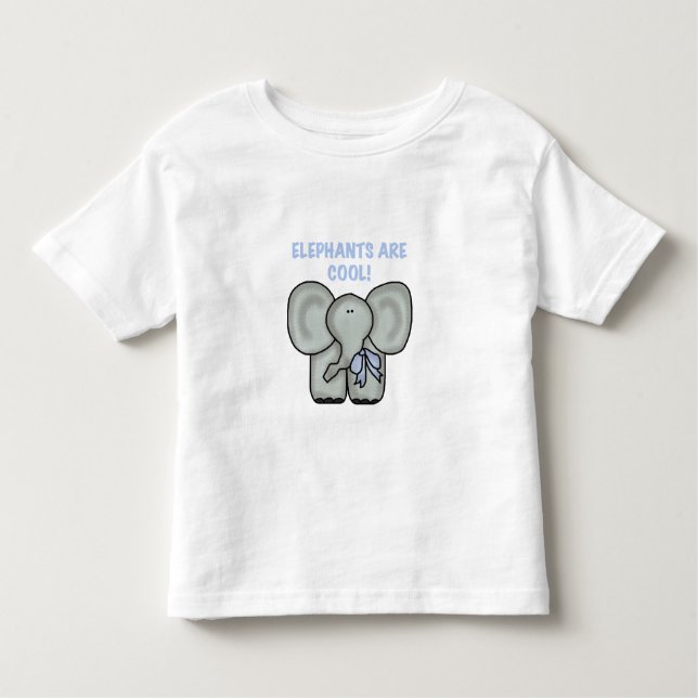 Elephants Are Cool Toddler T-Shirt (Front)