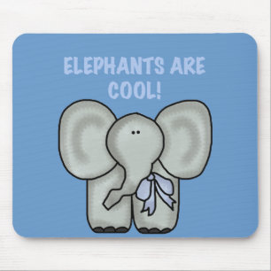 Elephants Are Cool Tshirts and Gifts Mouse Pad