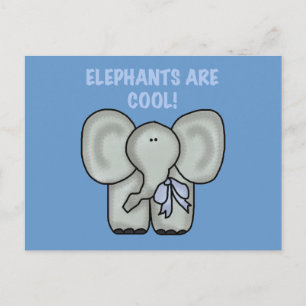 Elephants Are Cool Tshirts and Gifts Postcard