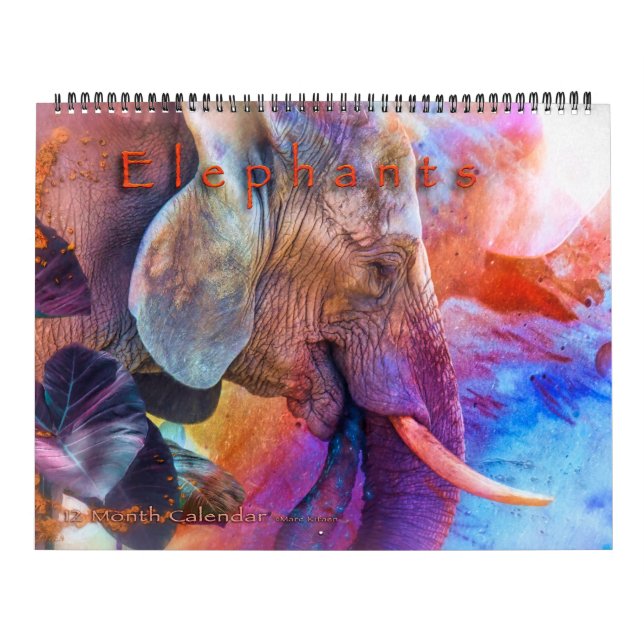 ELEPHANTS ART #1 CALENDAR (Cover)