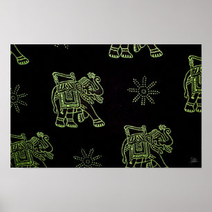 Elephants [Art Print] Poster