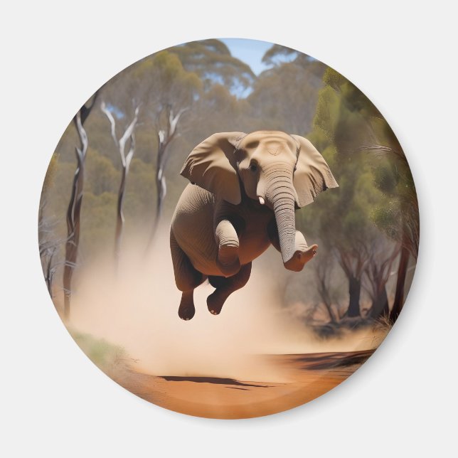 Elephants Can Jump, Fridge Magnet (Front)