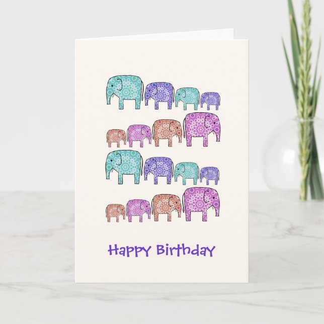 Elephants Card (Front)