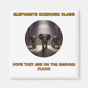 Elephants Dance Class Magnet