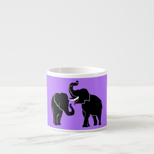 Elephants Espresso Cup (Front)