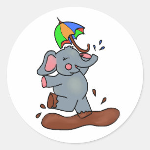 Elephants Get Big Dirty Feet Stickers 