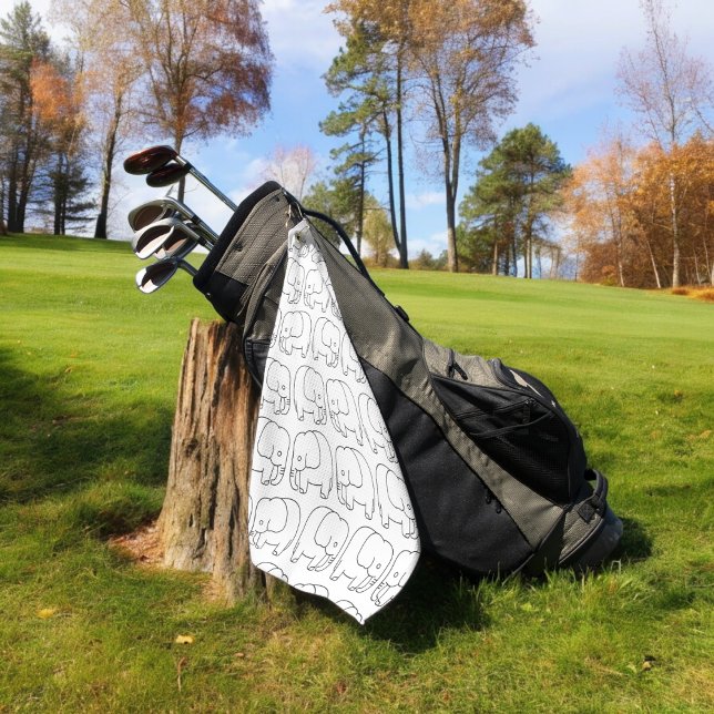 elephants golf towel (golf towel)