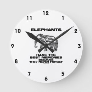 Elephants Have The Best Memories They Never Forget Round Clock