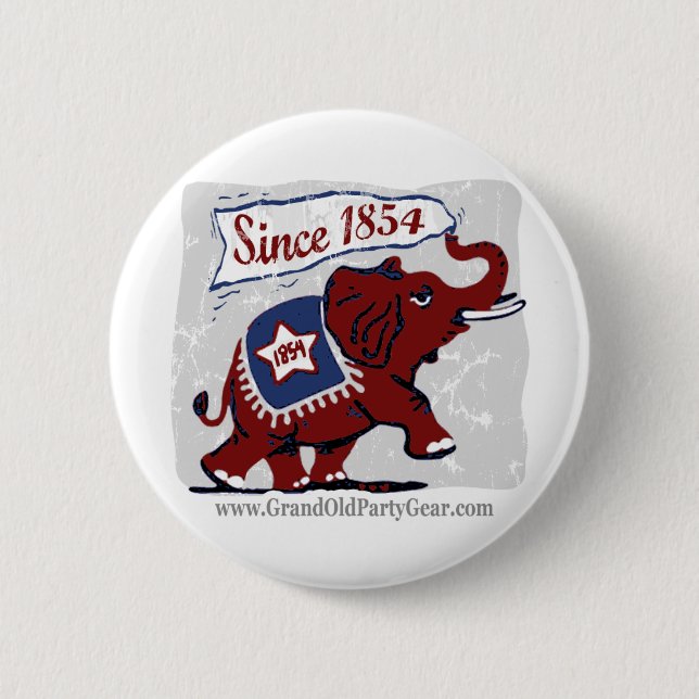 Elephants Kids Button (Front)