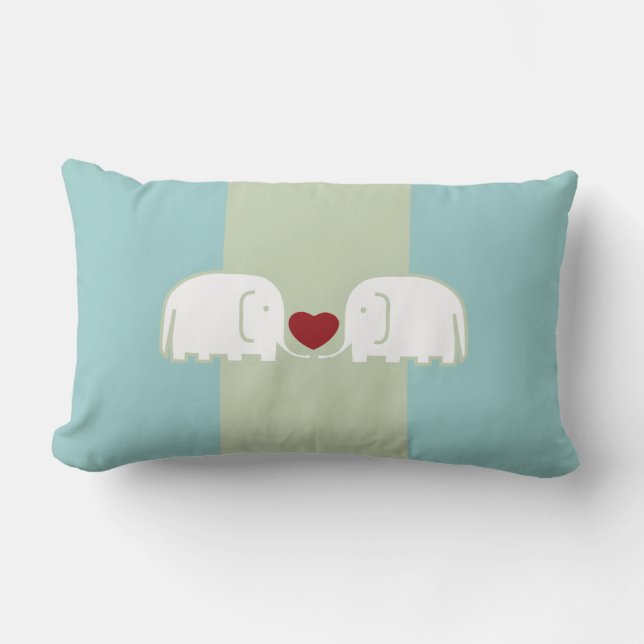 elephants love lumbar cushion (Front)