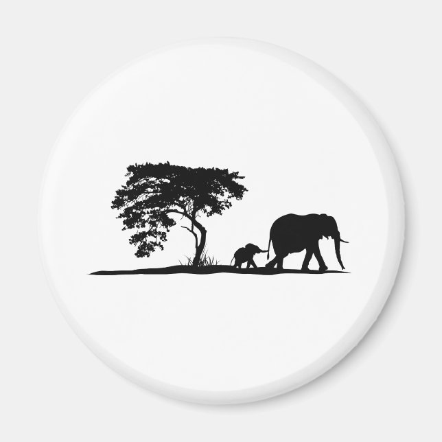 Elephants Magnet (Front)