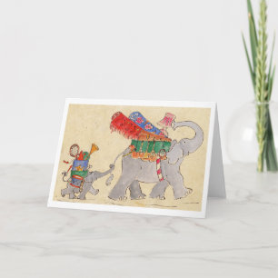 Elephants' Moving Day Card
