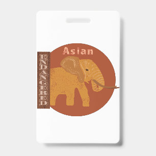 Elephants Need Our Help ID Badge