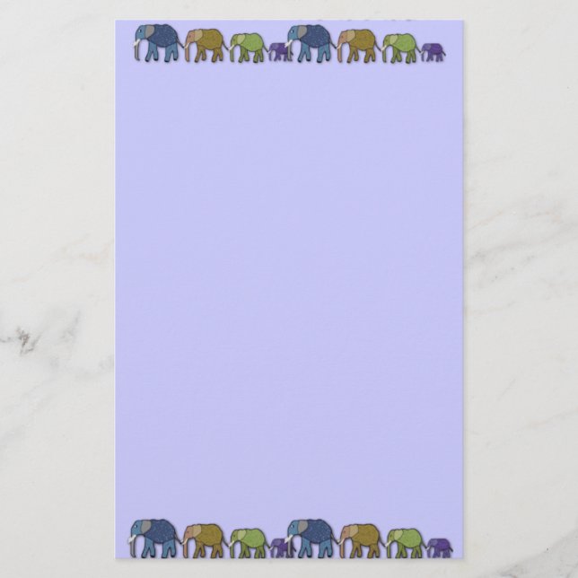 Elephants Never Forget Stationery (Front)