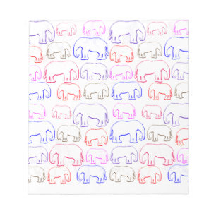elephants notepad