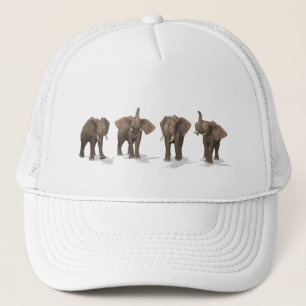 Elephants Quartet Trucker Hat