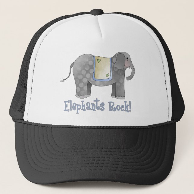 Elephants Rock Trucker Hat (Front)