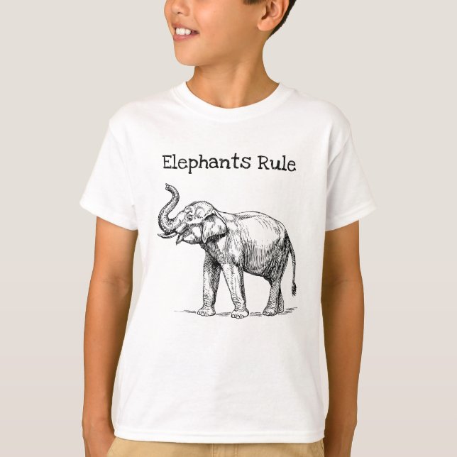 Elephants Rule T-Shirt (Front)