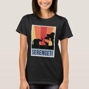 Elephants Safari National Park Serengeti Souvenir  T-Shirt