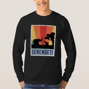 Elephants Safari National Park Serengeti Souvenir  T-Shirt