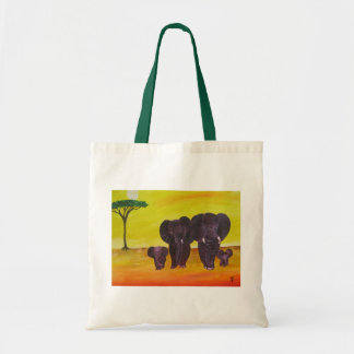 Elephants - shopper tote bag