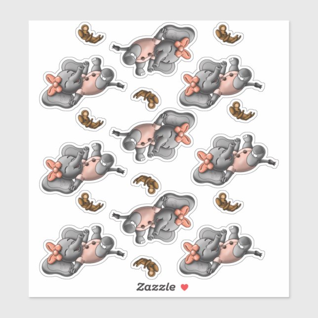 Elephants Sticker (Sheet)