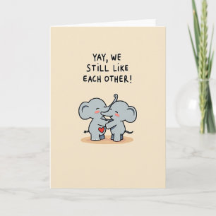 Elephants Still Like Each Other Card