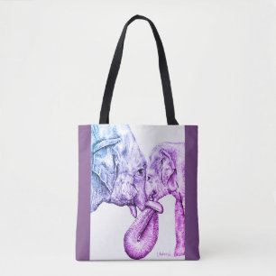 Elephants Tote Bag