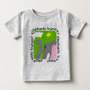 Elephants Trumpet Baby Romper Baby T-Shirt