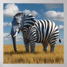 Elephant's Zebra Disguise