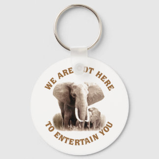 Elephats Deserve Respect Key Ring