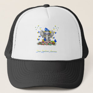 Elephent Her Fight Is My Fight Down Syndrome Trucker Hat
